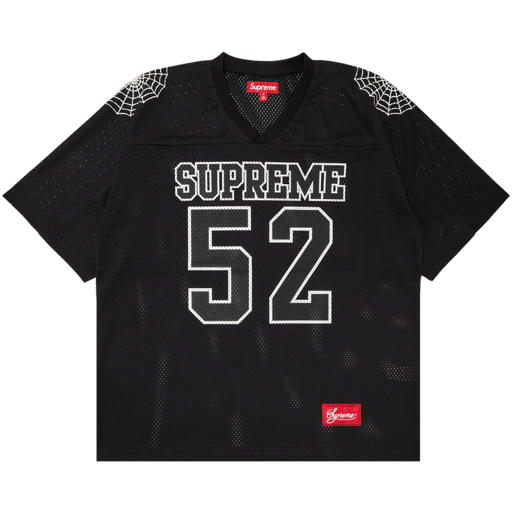 Supreme Spiderweb Football Jersey 'Black' – Side Kicks Supreme Spiderweb Football Jersey 'Black' – Side Kicks