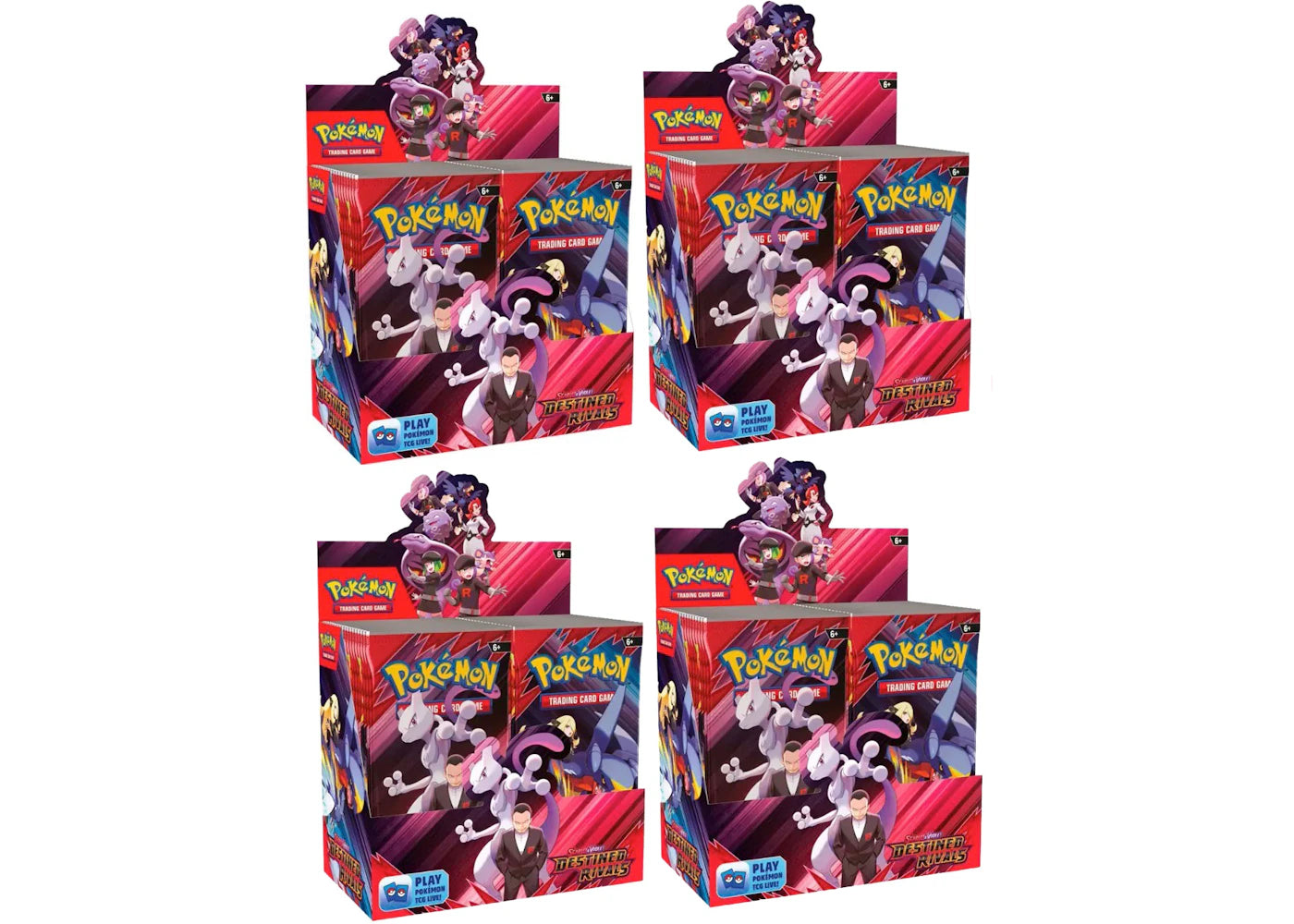 pokemon destined rivals booster box uk 2025 Pokémon Scarlet & Violet Destined Rivals Booster Box 4x Lot – Side Kicks