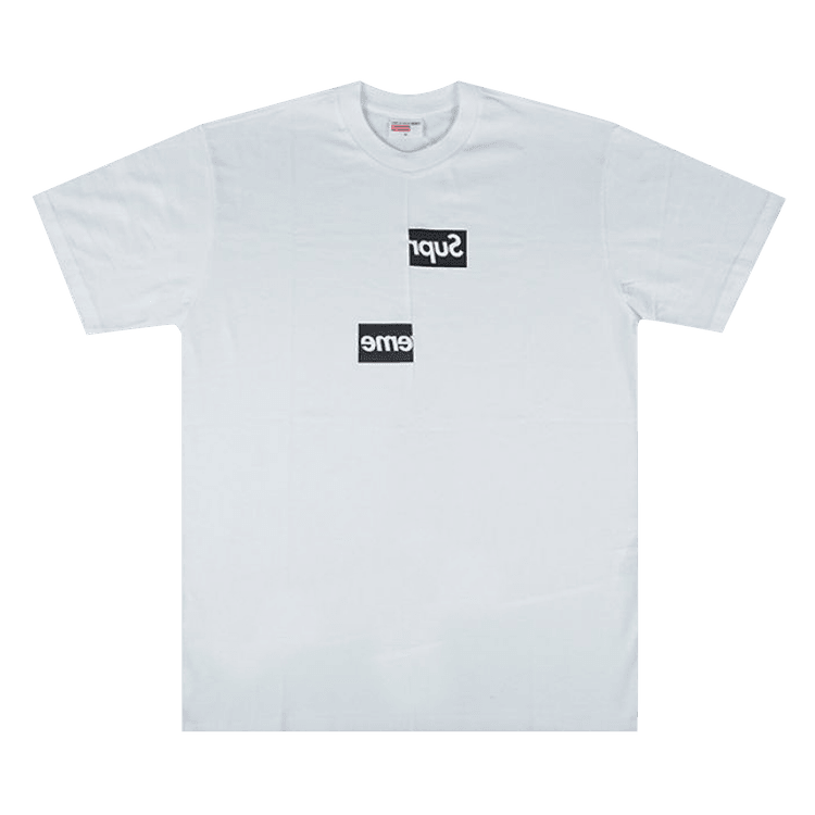 Supreme x Comme des Garçons Shirt Split Box Logo T-Shirt 'White'