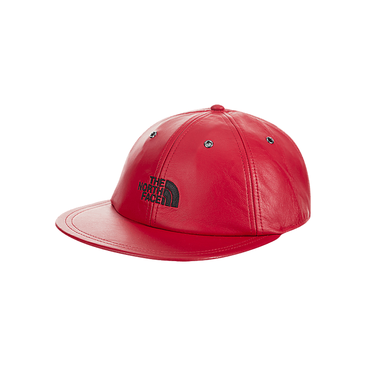 Supreme x The North Face Leather 6-Panel 'Red' – Side Kicks Supreme x The North Face Leather 6-Panel 'Red' – Side Kicks