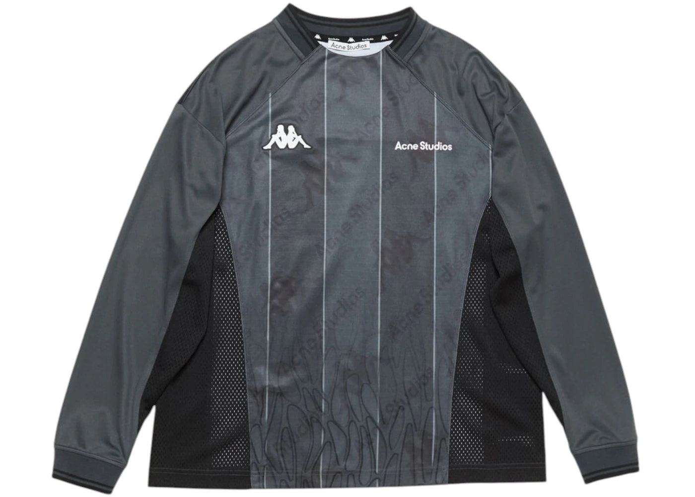 Acne Studios x Kappa Logo Long Sleeve T-shirt Anthracite/Black