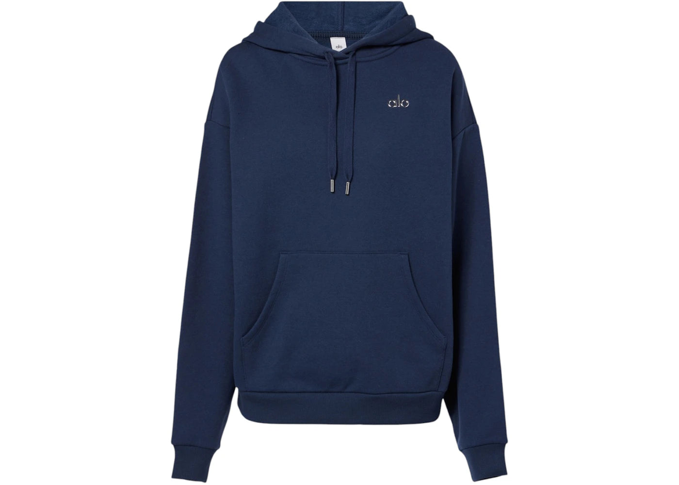 Alo Yoga Accolade Cotton-Blend Jersey Hoodie Navy – Side Kicks