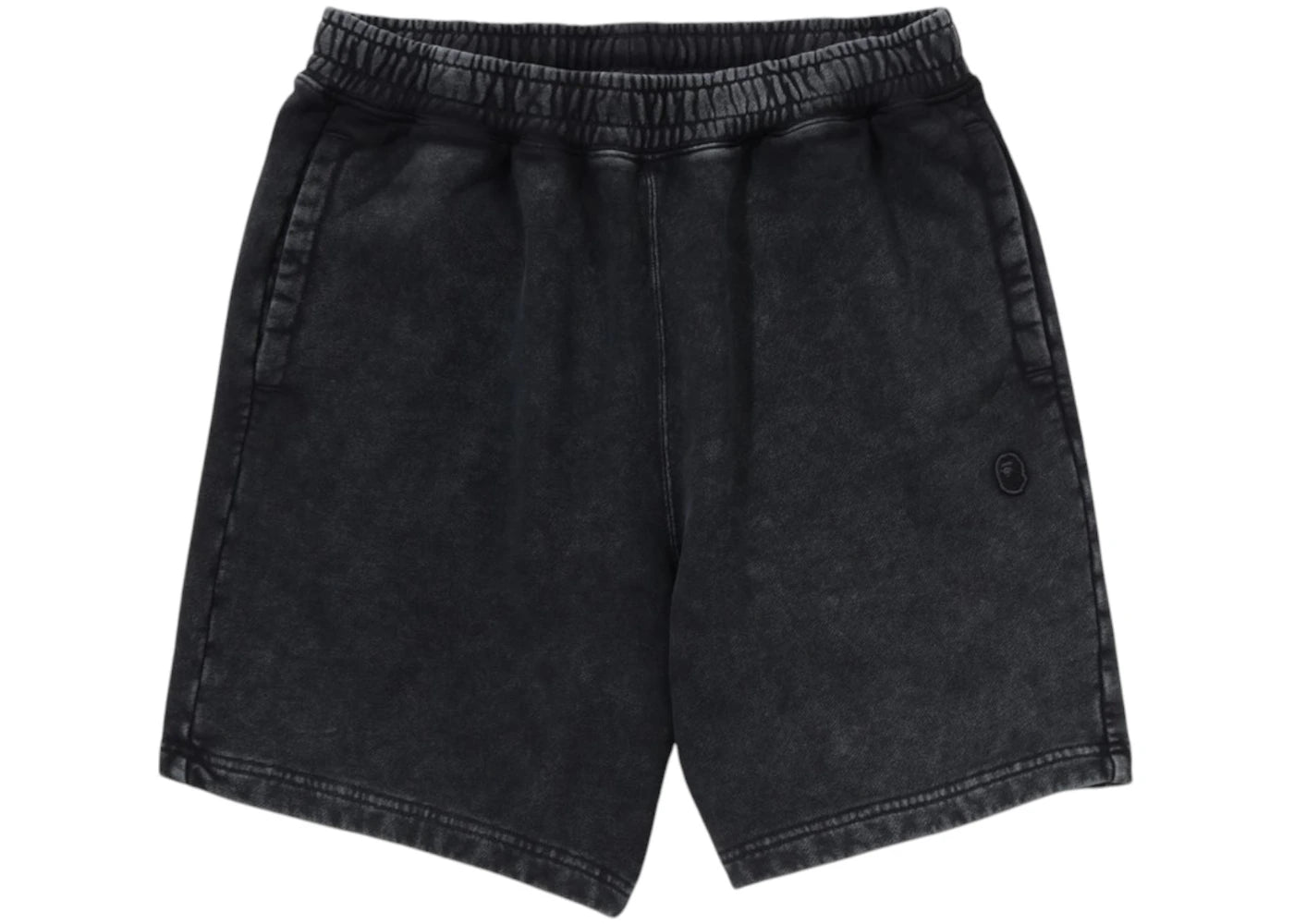 BAPE Garment Dye One Point Relaxed Fit Sweat Shorts Black – Side Kicks