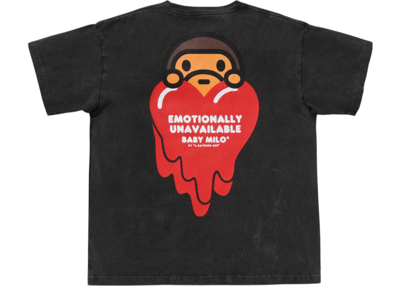 BAPE x Emotionally Unavailable Baby Milo Tee Black – Side Kicks