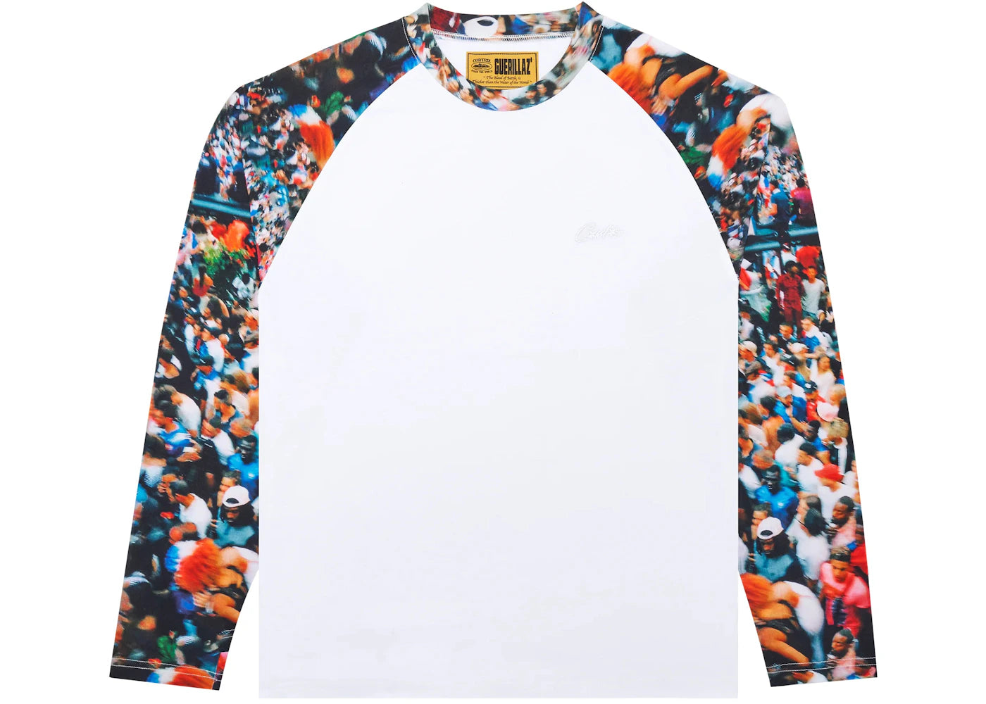 Corteiz World Cup Chaos Raglan LS Tee White/Multicolor – Side Kicks