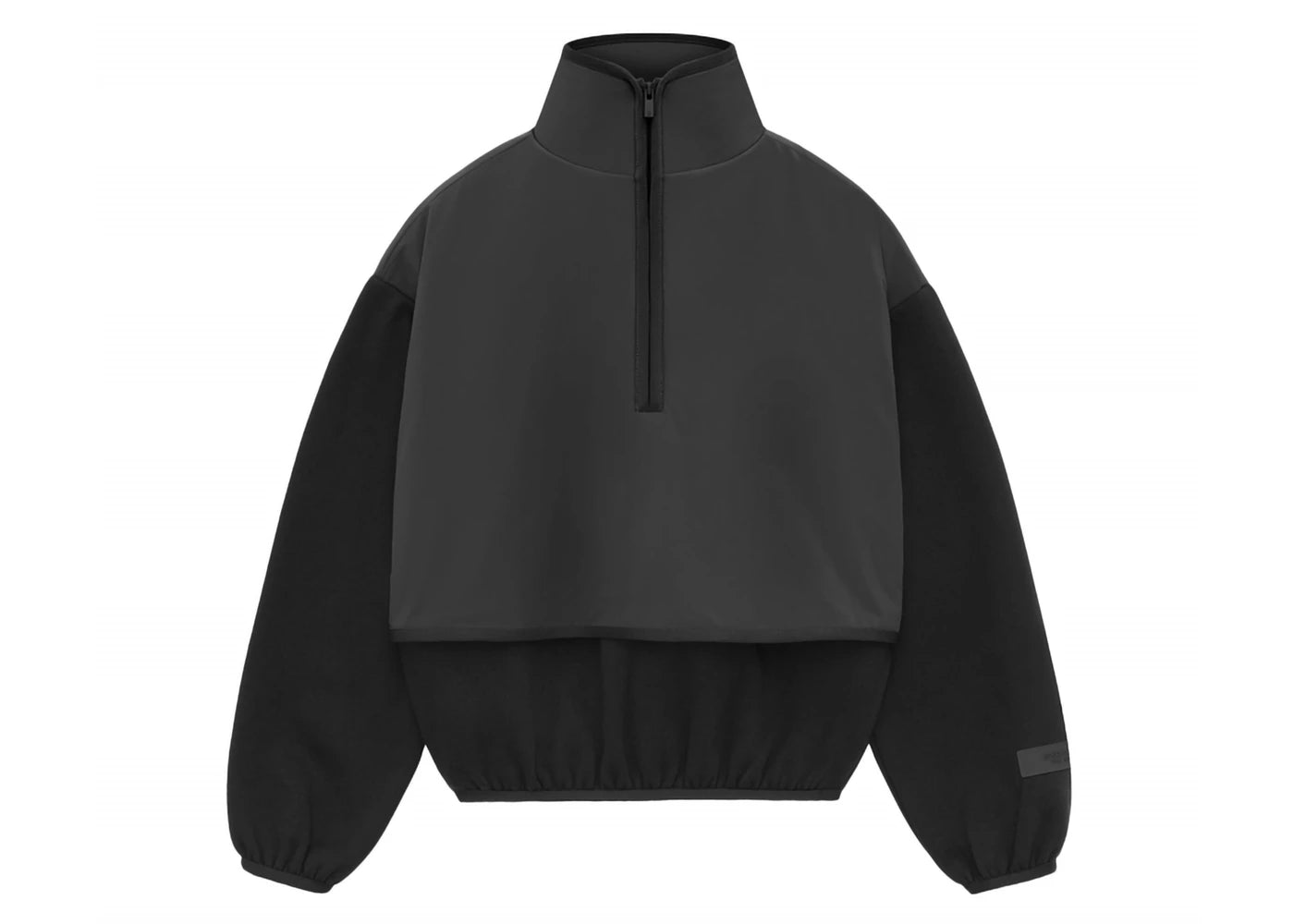 Fear of God Essentials Core Collection Kids Nylon Fleece Mockneck Blac ...