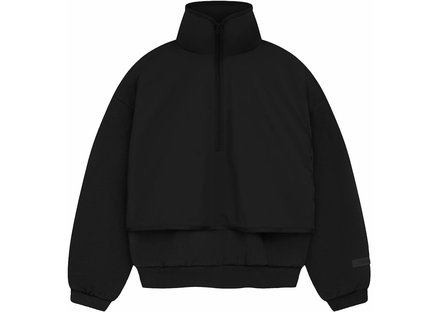 Fear of God Essentials Kids Nylon Fleece Mockneck Sweater Jet Black/Je ...