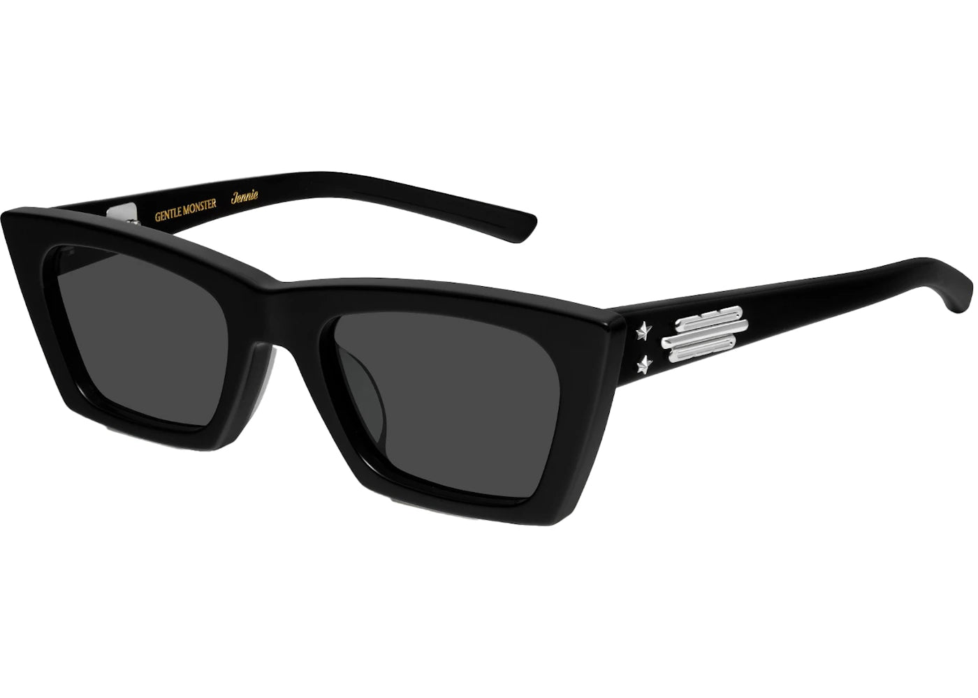 Gentle Monster Jennie Baby Pony Sunglasses Black/Grey (01) – Side