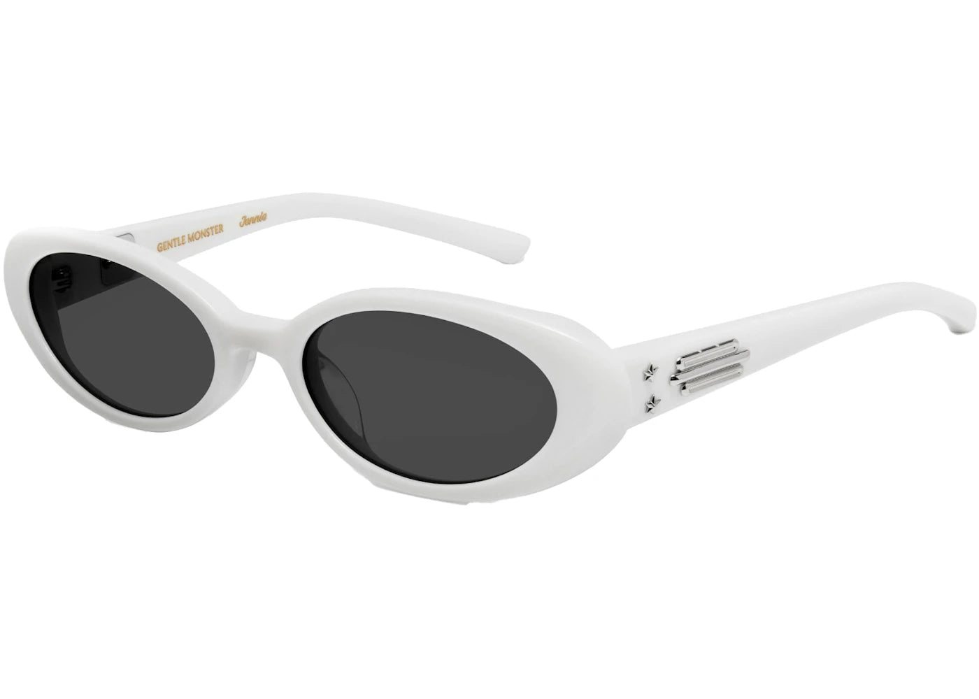 Gentle Monster Jennie Hush Sunglasses White/Gray (W2) – Side Kicks