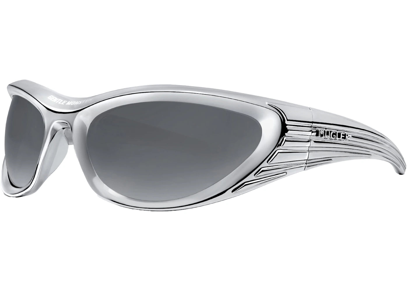 Gentle Monster x Mugler Spiral Sunglasses Chrome Silver/Gray (02