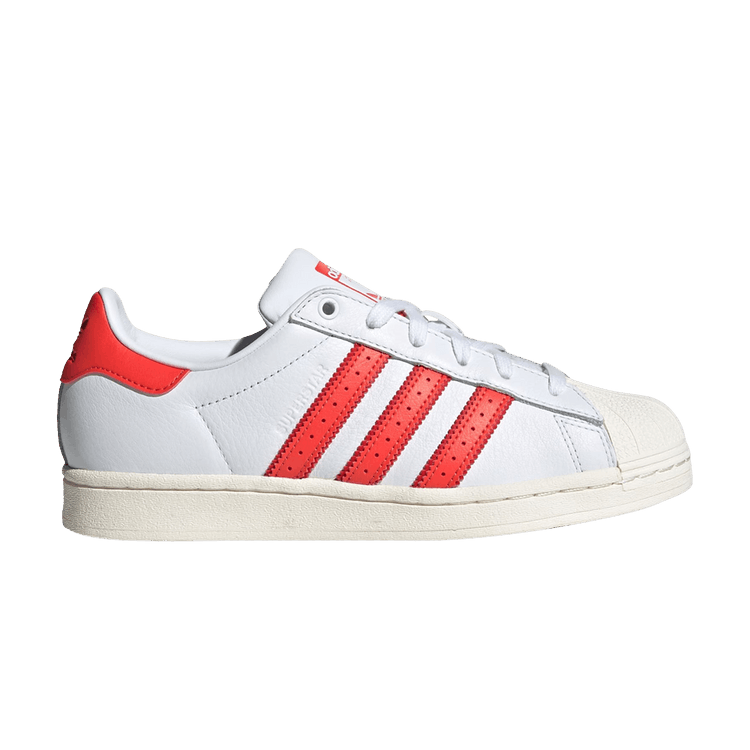 adidas Superstar Cloud White Bright Red (Women's) – Side Kicks