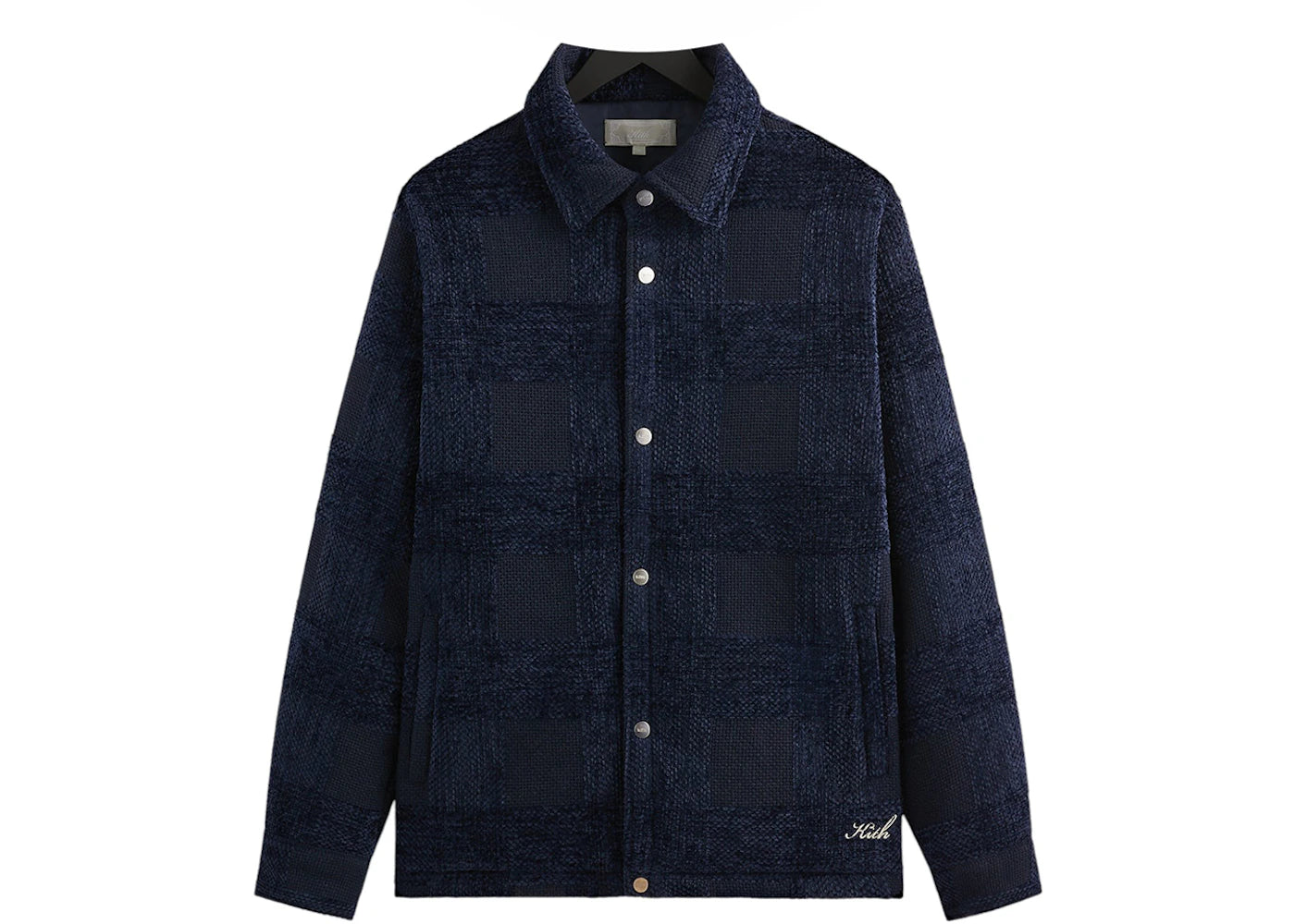 Kith Chenille Plaid Brixton Puffed Shirt Jacket Nocturnal – Side Kicks