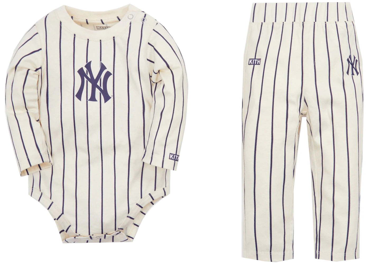 Kith Kids Baby & MLB for New York Yankees Gift Set Sandrift – Side