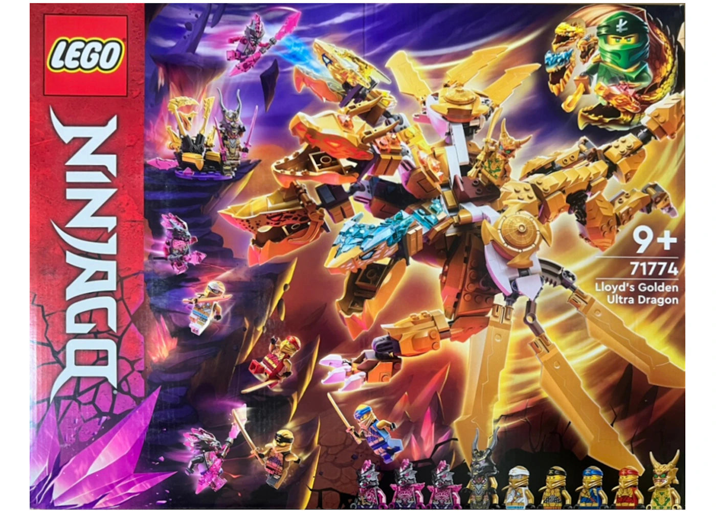 LEGO Ninjago Lloyd s Golden Ultra Dragon Set 71774 Side Kicks lego-ninjago-lloyd-s-golden-ultra-dragon-set-71774-side-kicks