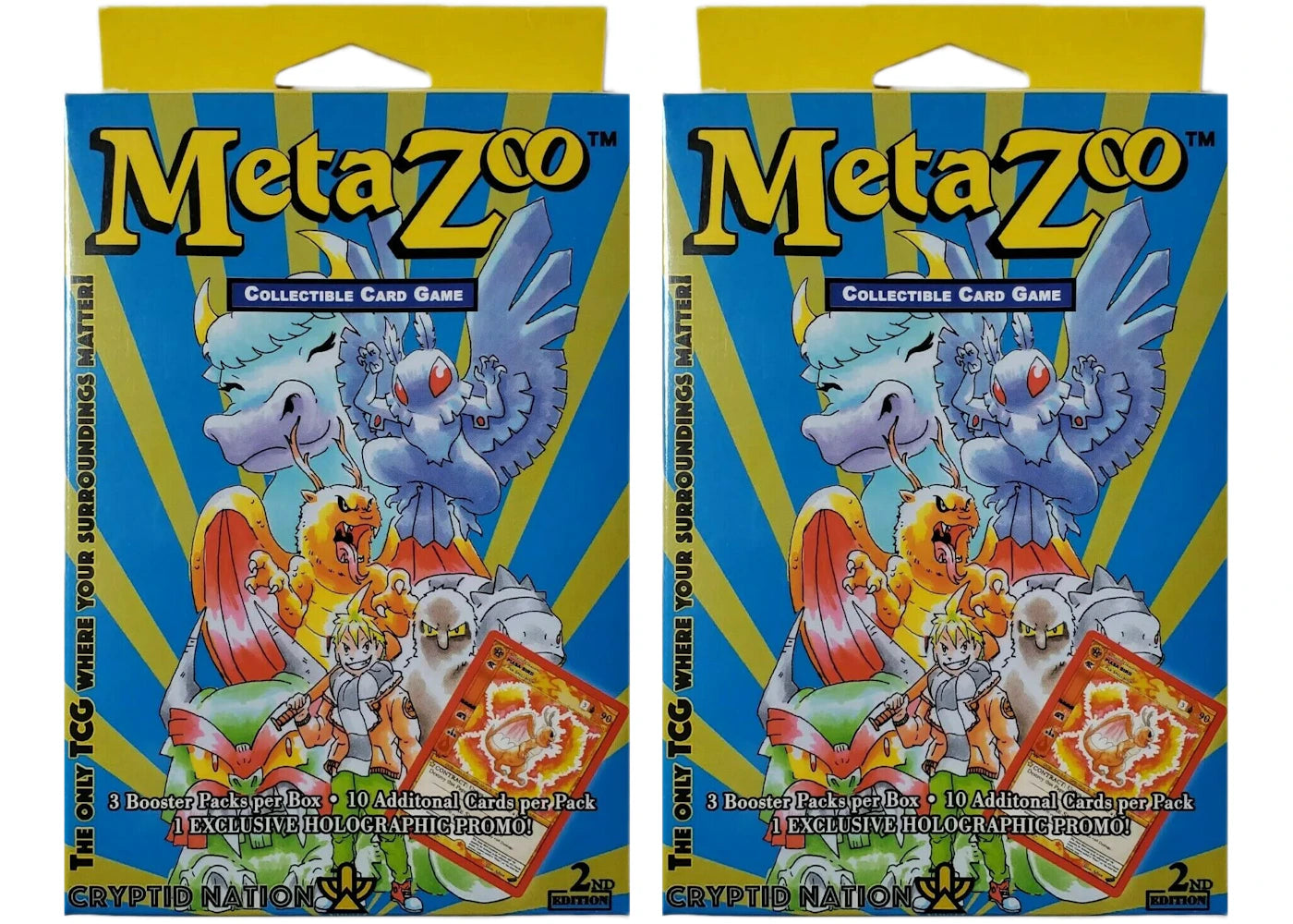 MetaZoo TCG Cryptid Nation 2nd Edition Hanger Box 2x Lot – Side Kicks