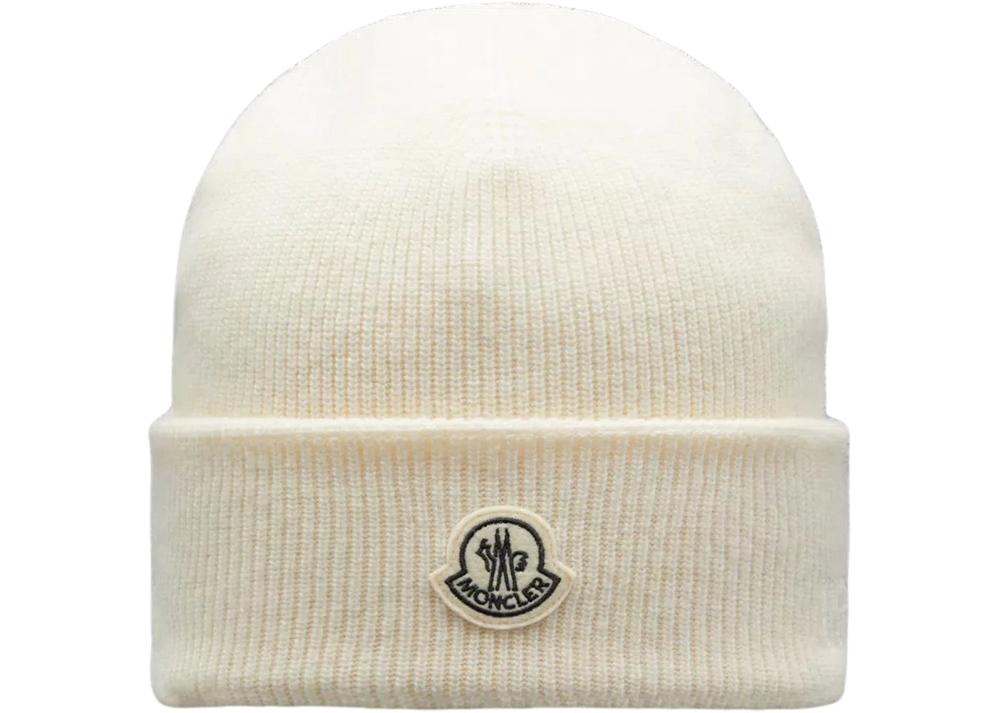 Moncler Men's Genius x Fragment Beanie in Off White Moncler
