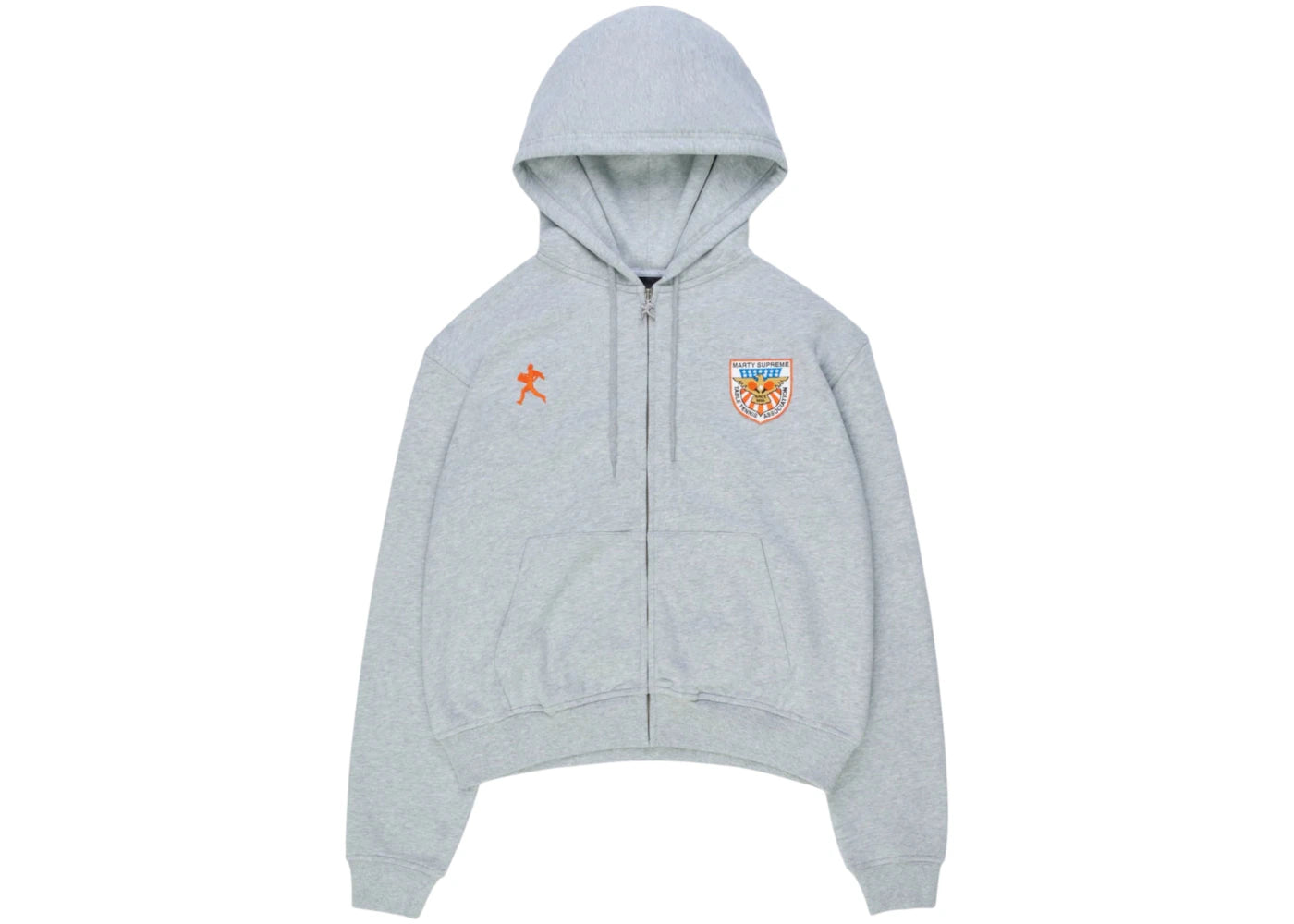 NAHMIAS x Marty Supreme A24 Zip Up Hoodie Heather Grey – Side Kicks
