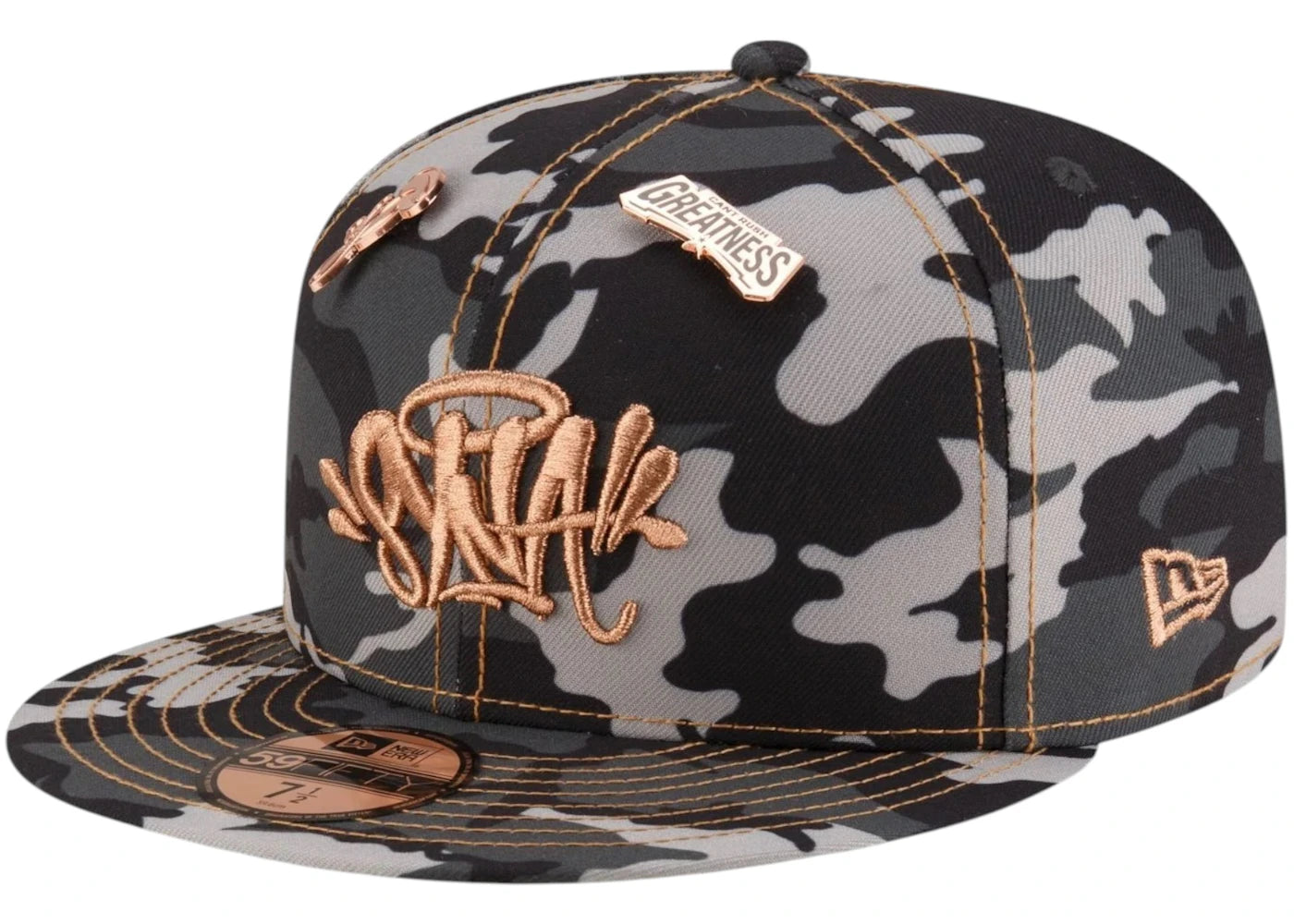 New Era Syna World 59FIFTY Fitted Hat Black/Camo – Side Kicks