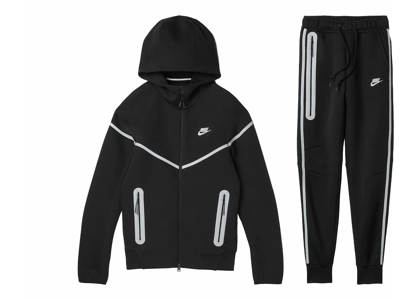 Nike Sportswear Tech Fleece Full Zip Hoodie & Joggers Reflective