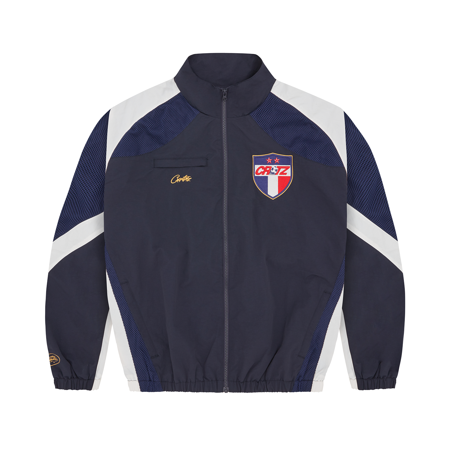 Corteiz Francais Shuku Jacket Navy/White – Side Kicks Corteiz Francais Shuku Jacket Navy/White – Side Kicks