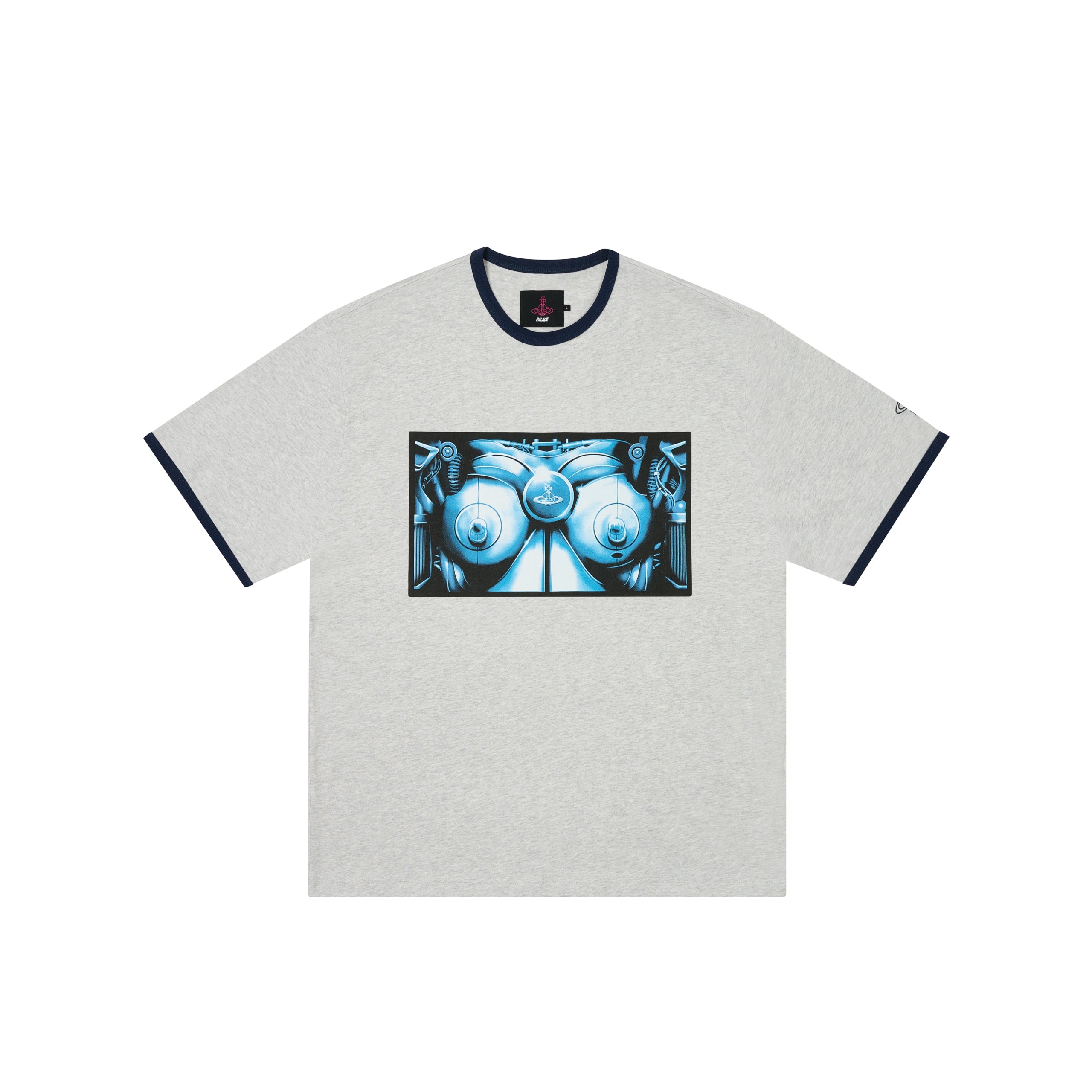 Palace Vivienne Westwood Ringer T-shirt Grey – Side Kicks