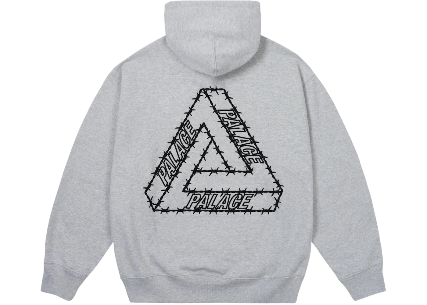 Palace Barbed Tri-Ferg Hood Grey Marl – Side Kicks
