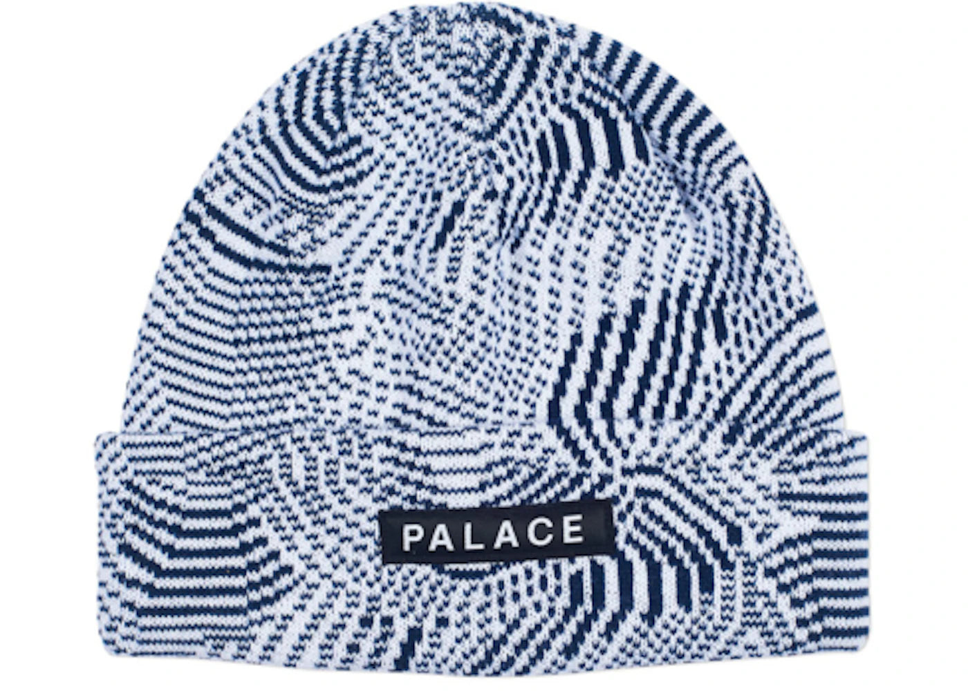 Palace Swirly Wurly Beanie Navy/White – Side Kicks