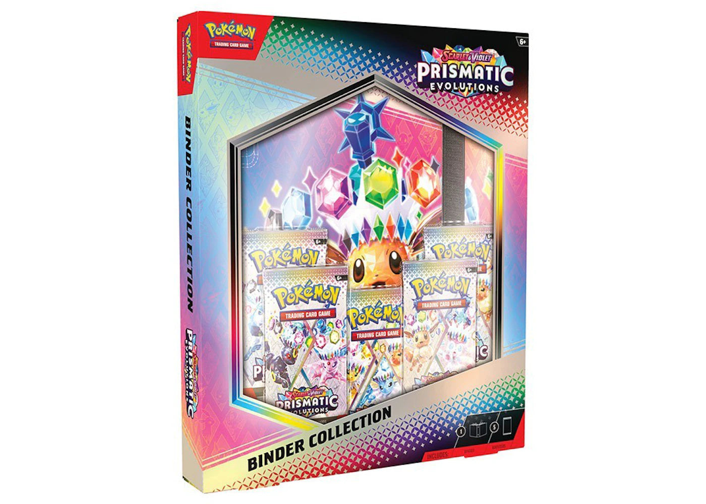 Pokémon Scarlet & Violet Prismatic Evolutions Binder Collection – Side Kicks