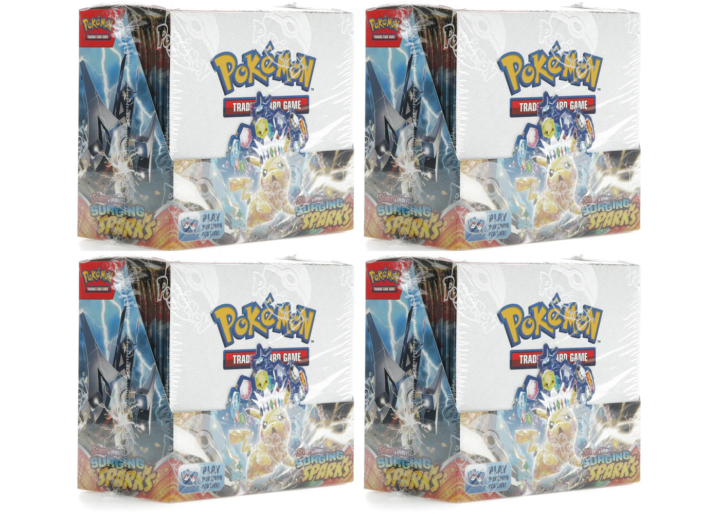 Pokmon Scarlet & Violet Surging Sparks Booster Display Box 4x Lot Side Kicks Pokmon Scarlet & Violet Surging Sparks Booster Display Box 4x Lot Side Kicks