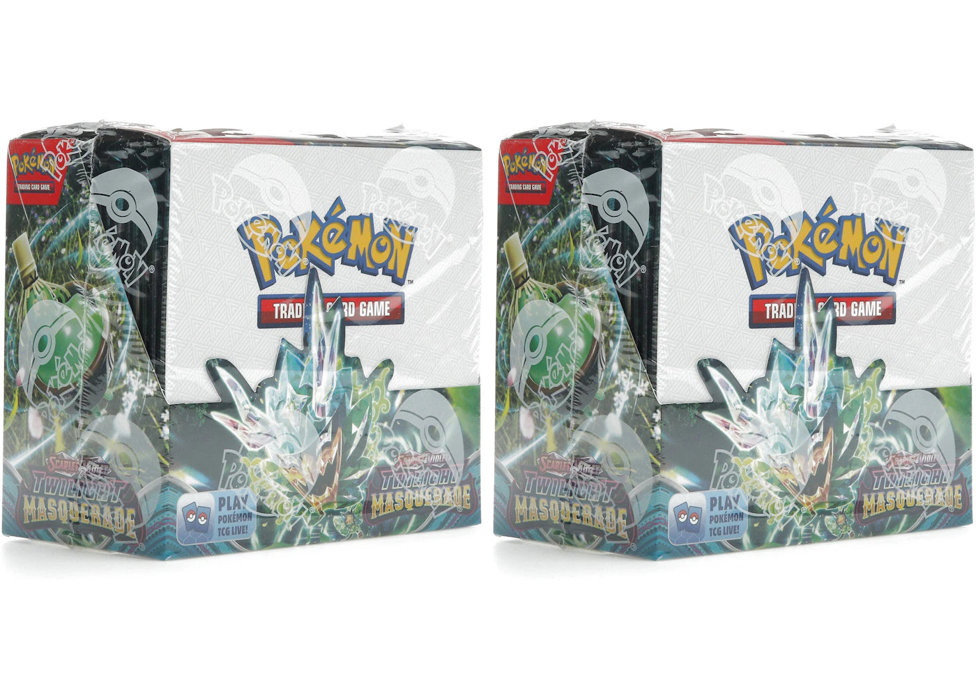 Pokémon Scarlet & Violet Twilight Masquerade Booster Box 2x Lot – Side Kicks