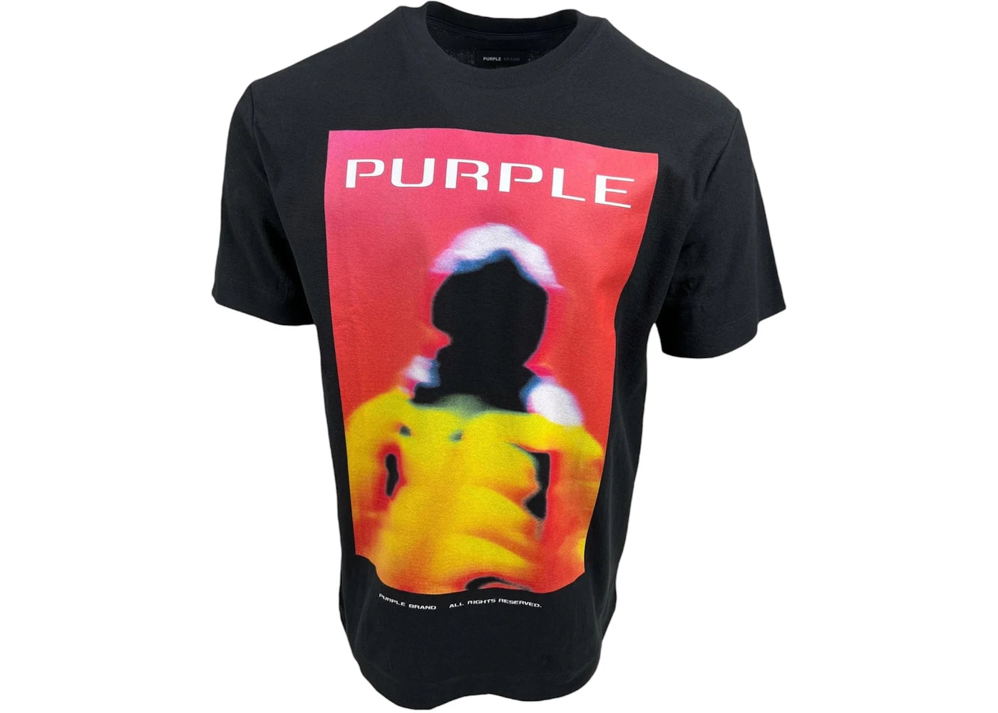 Purple Brand Textured Jersey Tee Black