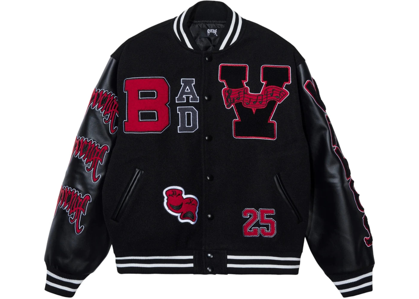 Revenge XXXTentacion Bad Vibes Varsity Jacket Black – Side Kicks