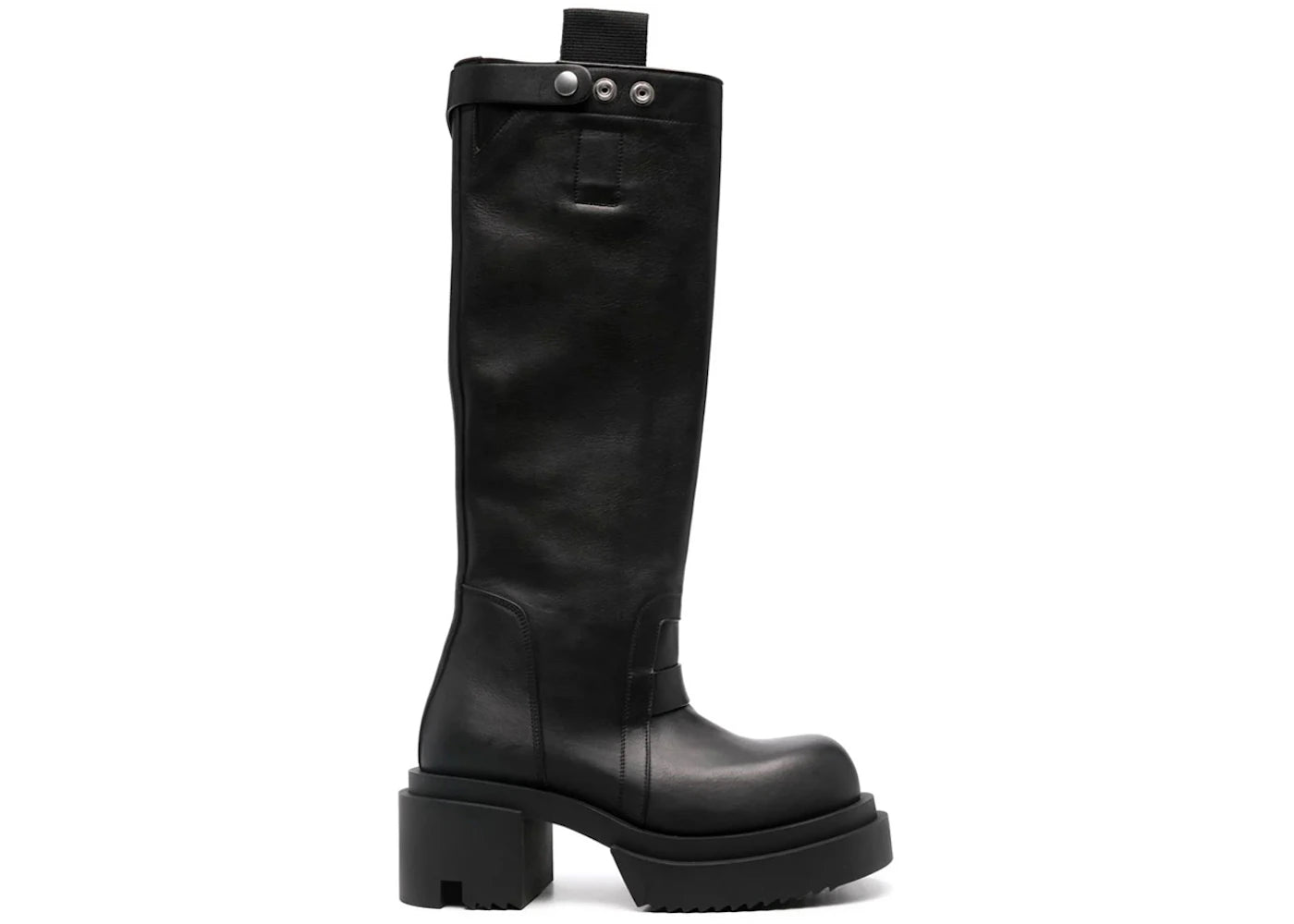 Rick Owens Porterville Knee Pull On Bogun Boot Black (Women
