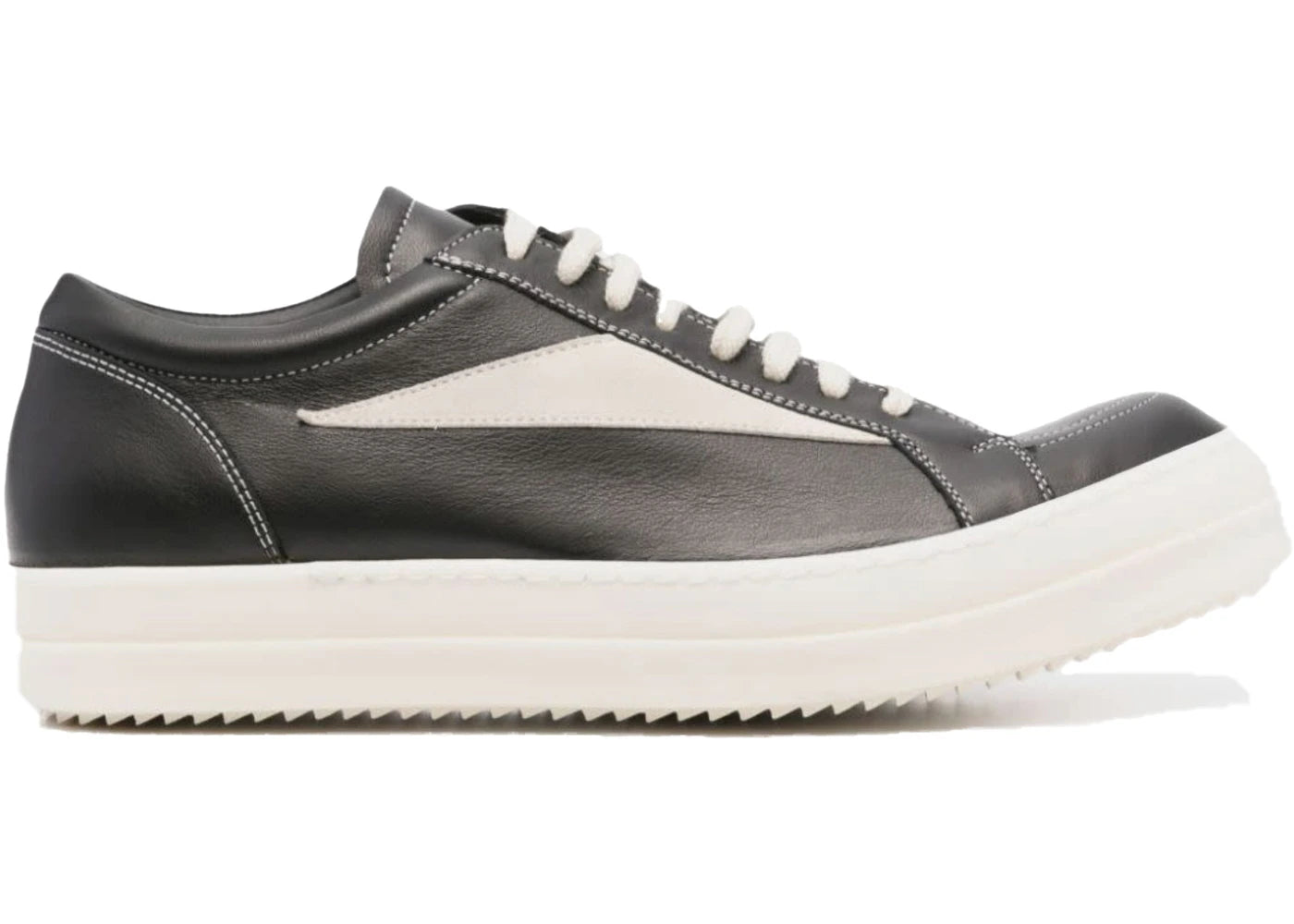 Rick Owens Vintage Sneaks Black Milk (Women's) – Side Kicks Rick Owens Vintage Sneaks Black Milk (Women's) – Side Kicks