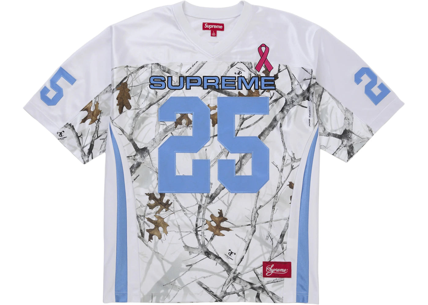 Supreme Breast Cancer Awareness Football Jersey White – Side Kicks