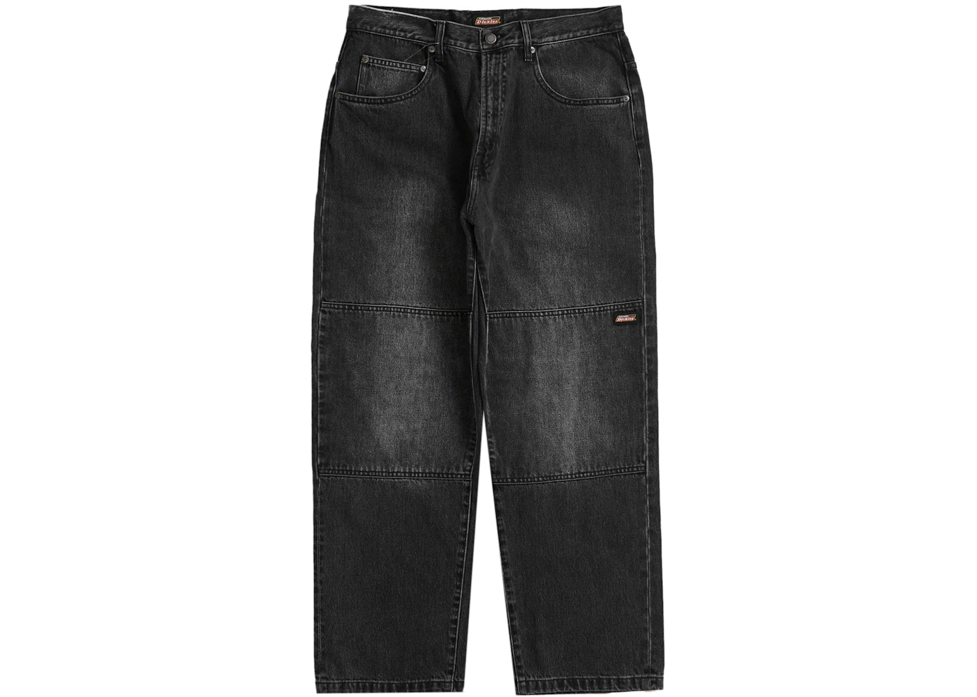 Supreme Dickies Double Knee Baggy Jean Washed Black – Side Kicks