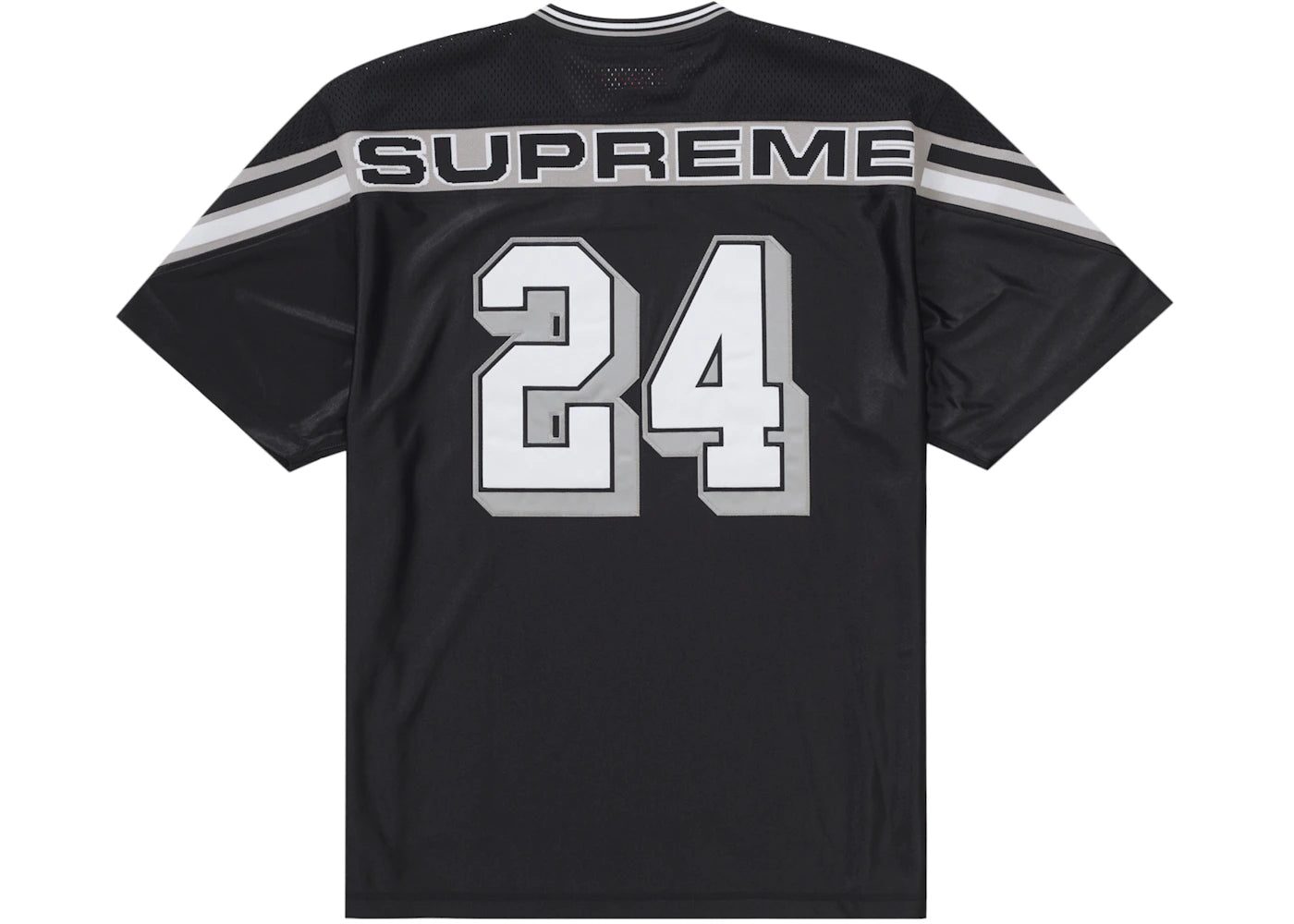 Supreme Jacquard Rib Football Jersey Black – Side Kicks Supreme Jacquard Rib Football Jersey Black – Side Kicks