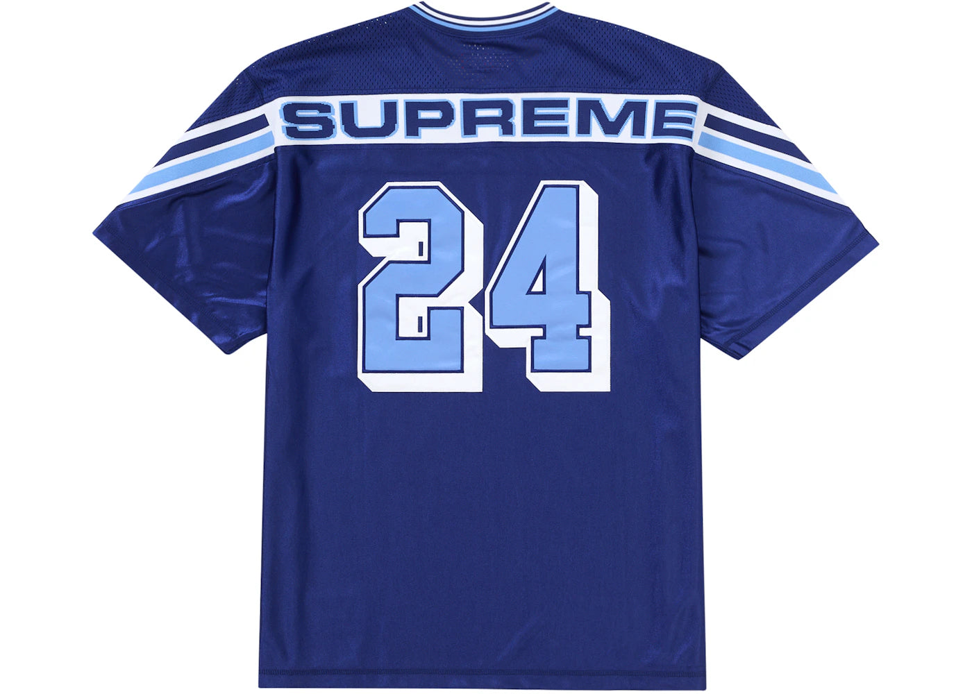 Supreme Jacquard Rib Football Jersey Navy – Side Kicks Supreme Jacquard Rib Football Jersey Navy – Side Kicks