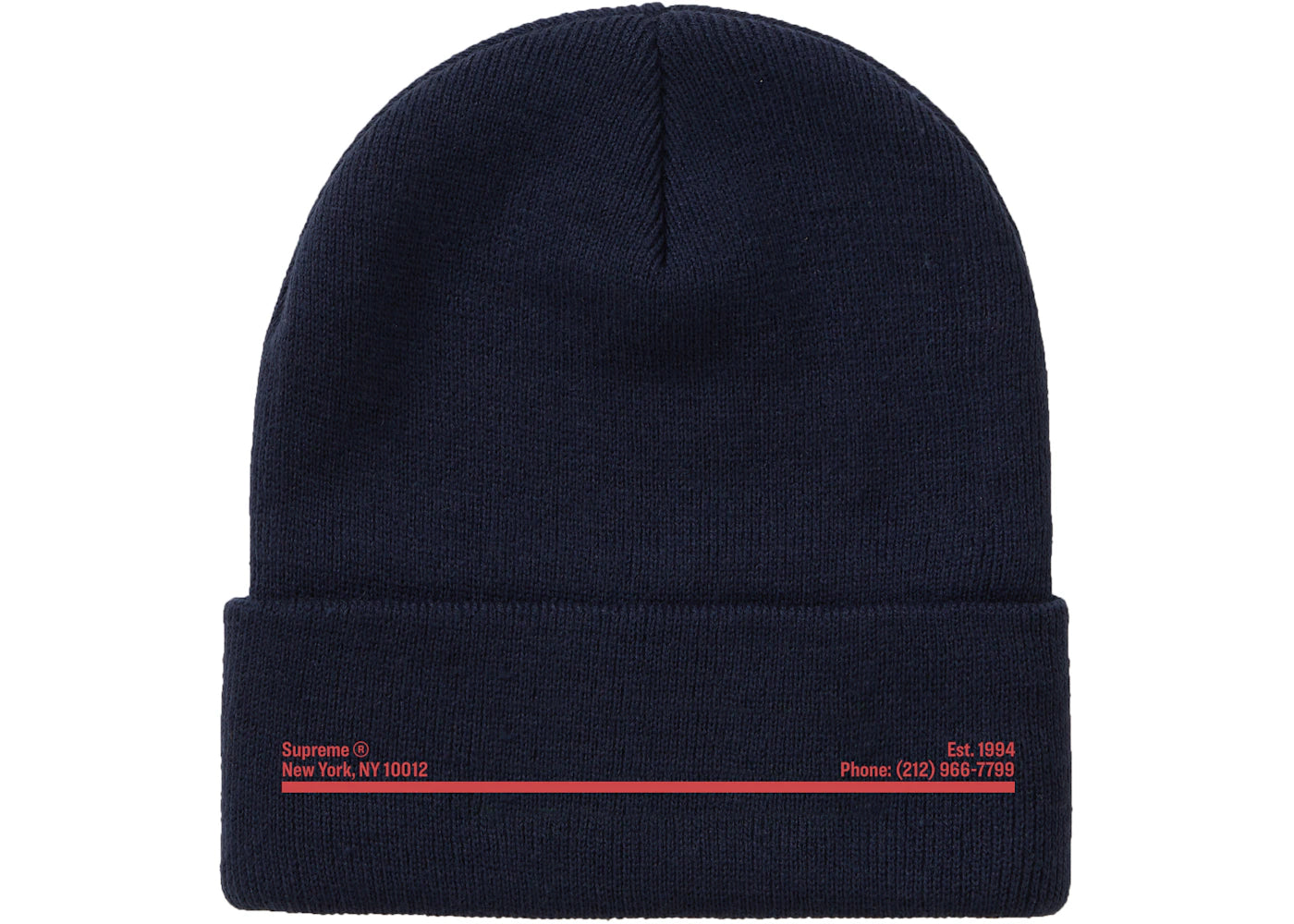 Supreme New Era Shop Beanie Navy New York City – Side Kicks display picture 3