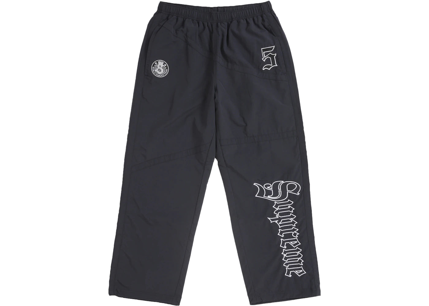Supreme Old English Track Pant ブラック Supreme Old English Track Pant Black – Side Kicks