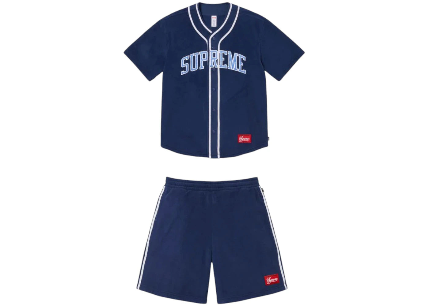 【新品】Supreme Polartec Baseball Jersey （L） Supreme Polartec Baseball Jersey \u0026 Short Set Black | SUPREME-01763