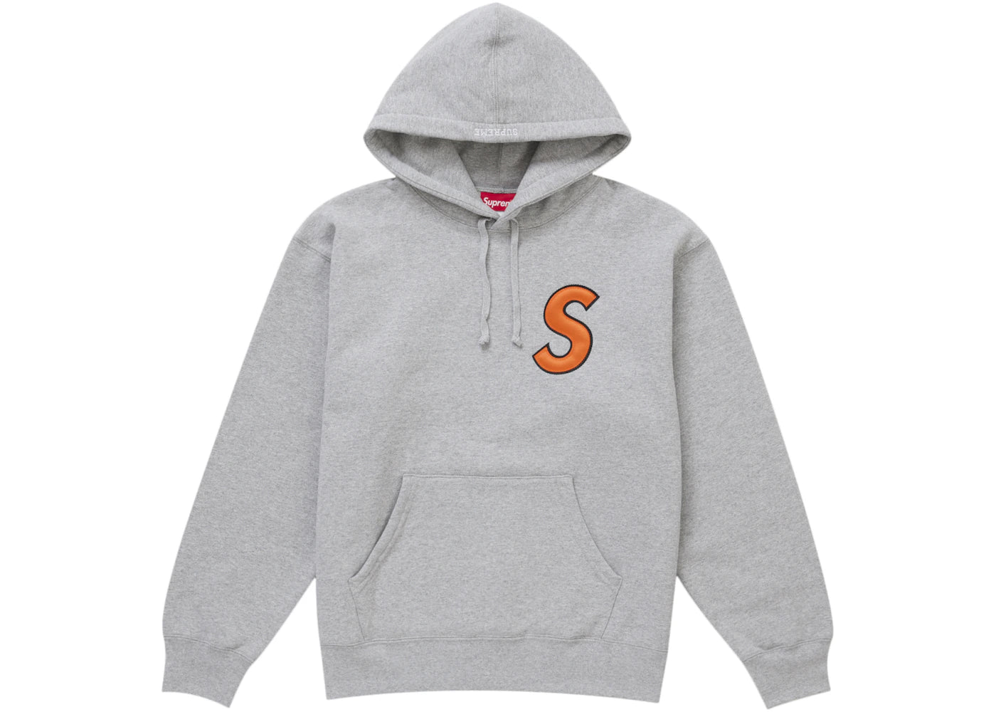 Supreme S Logo Hooded Sweatshirt (SS25) Ash Grey – Side Kicks Supreme S Logo Hooded Sweatshirt (SS25) Ash Grey – Side Kicks