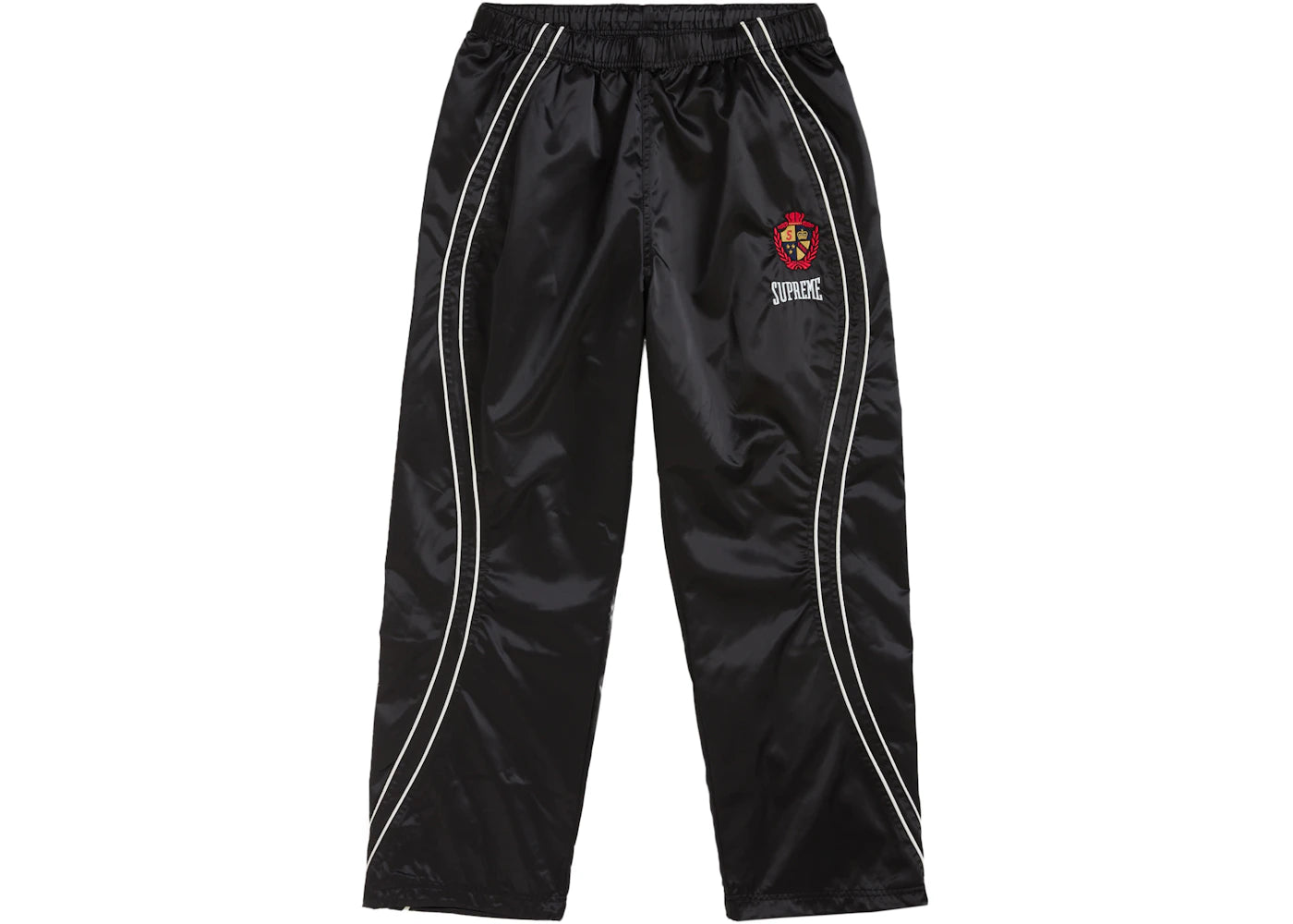 Supreme Satin Track Pant (SS25) Black – Side Kicks
