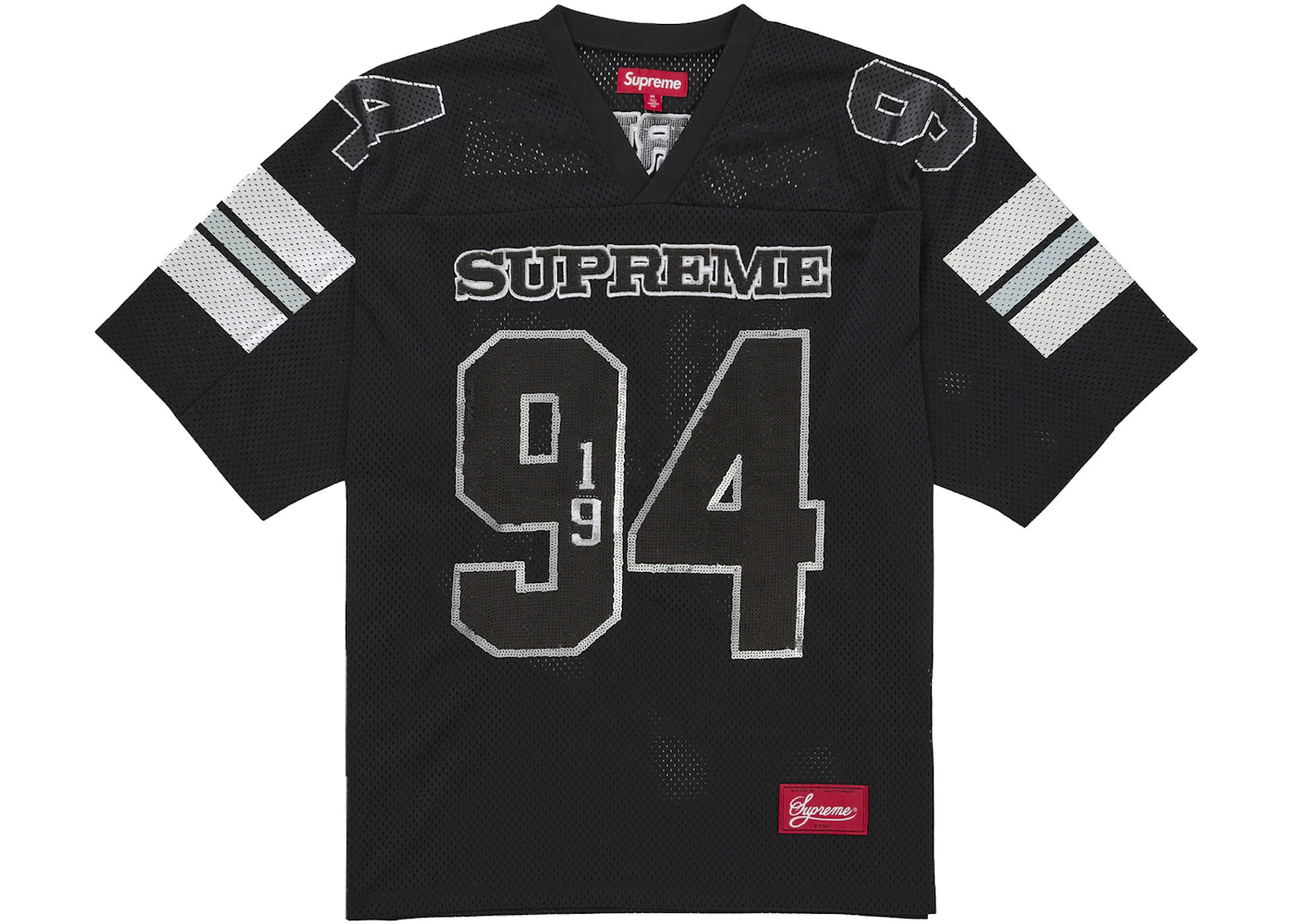Supreme Sequin Football Jersey 94 ブラウン Supreme Sequin Football Jersey Black – Side Kicks