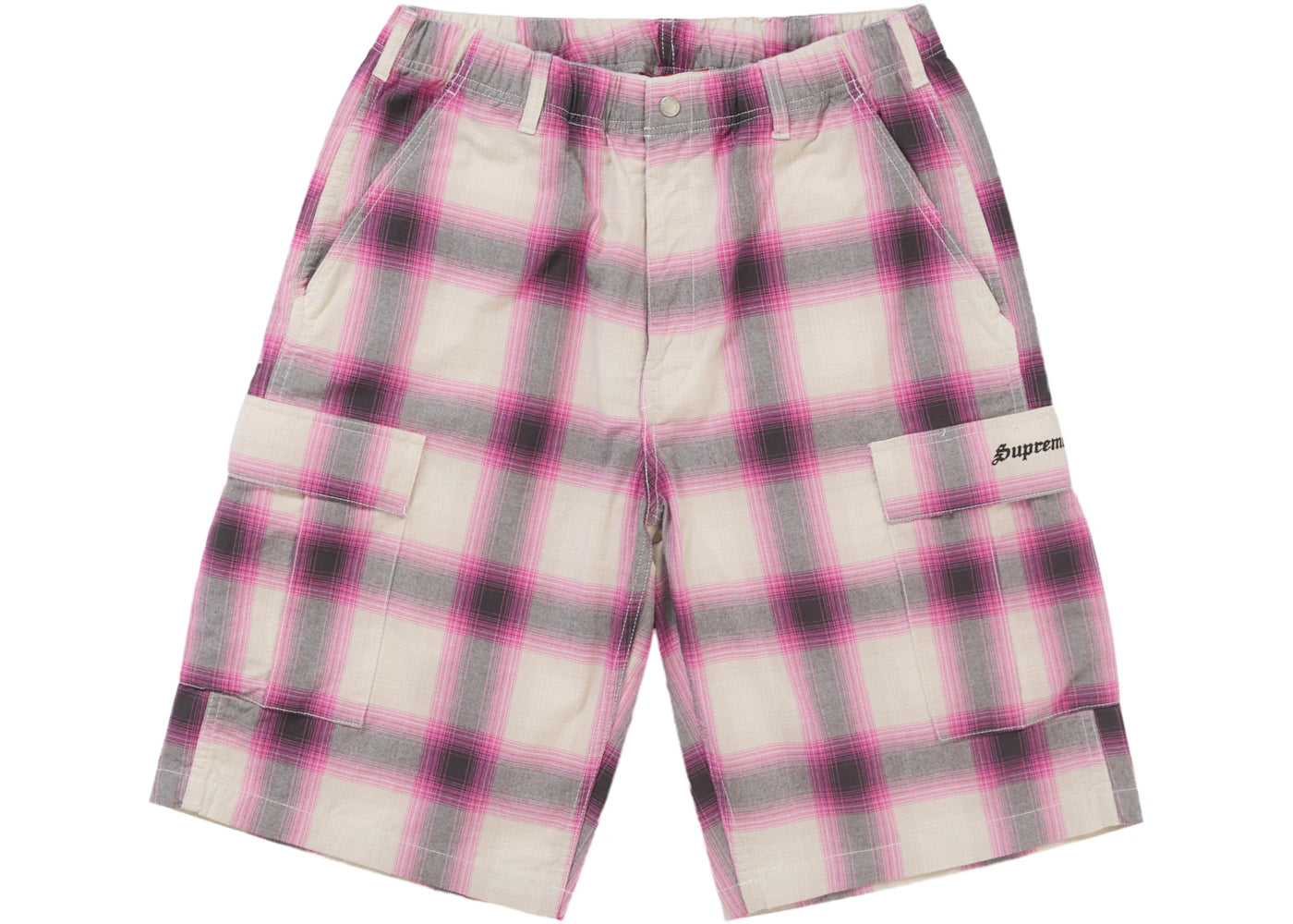 supreme Shadow Plaid Cargo Short サイズ Supreme Shadow Plaid Cargo Short Pink – Side Kicks