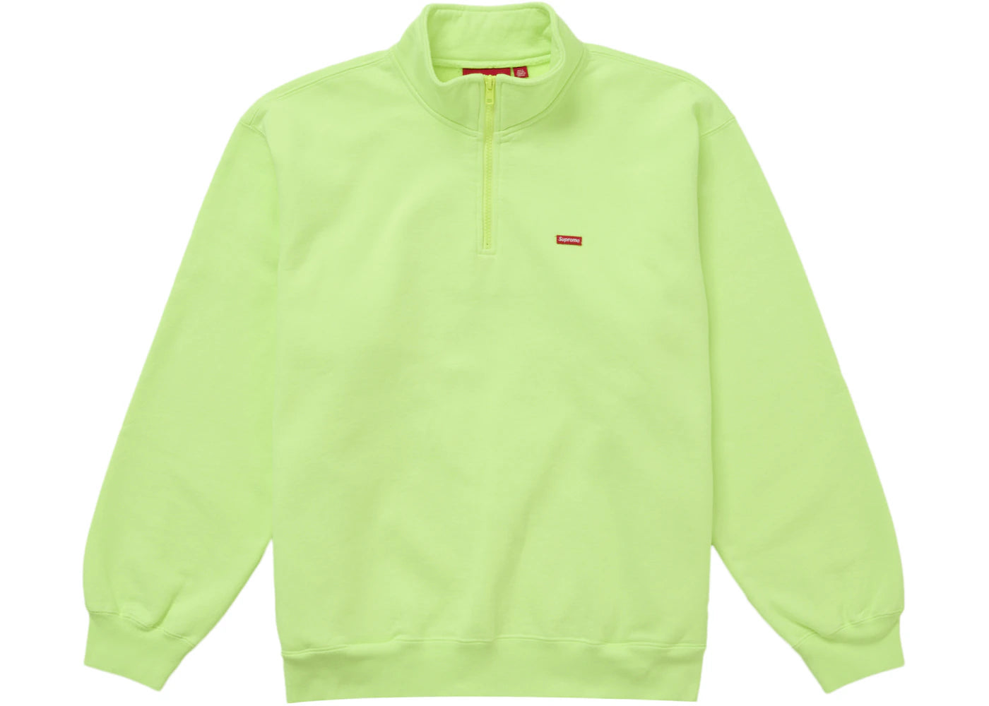 Supreme Small Box Half Zip Pullover Bright Green – Side Kicks