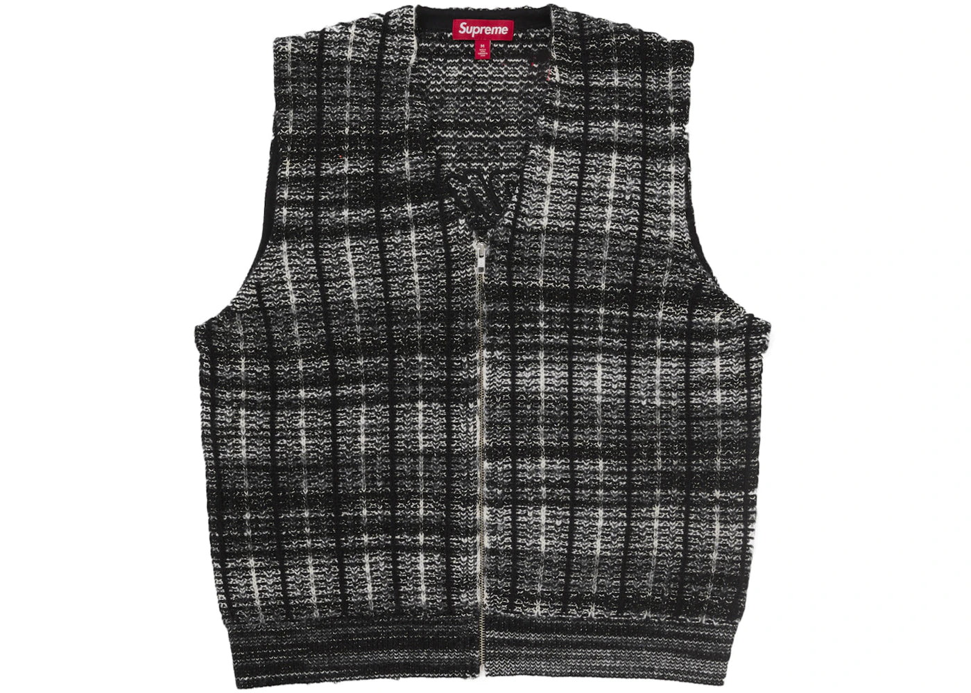トップス Supreme Speckled Zip Up Sweater Vest M Supreme Speckled Zip Up Sweater Vest Black – Side Kicks