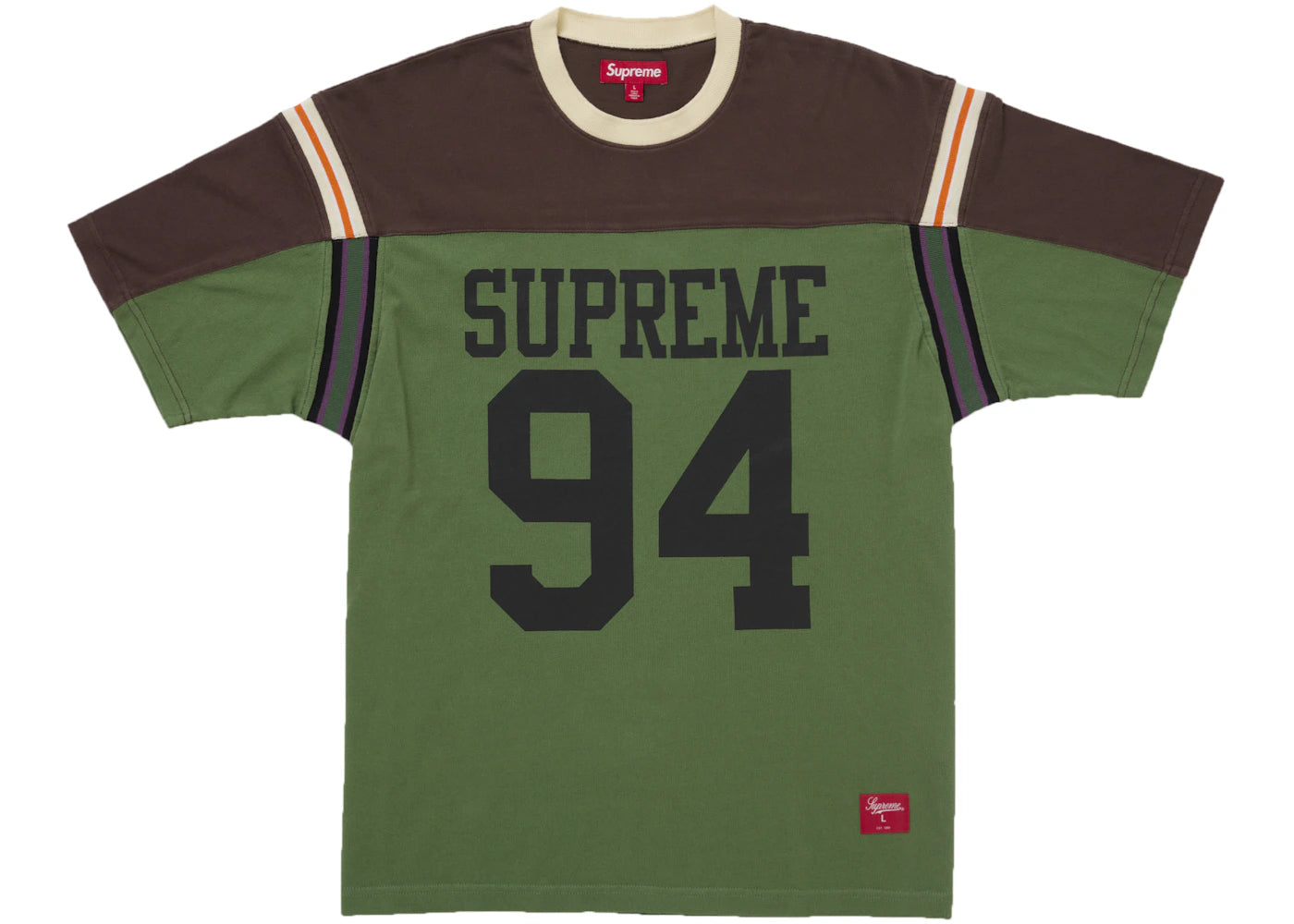 シャツ supreme week8 Split S/S Football Top L Supreme Split S/S Football Top Green – Side Kicks