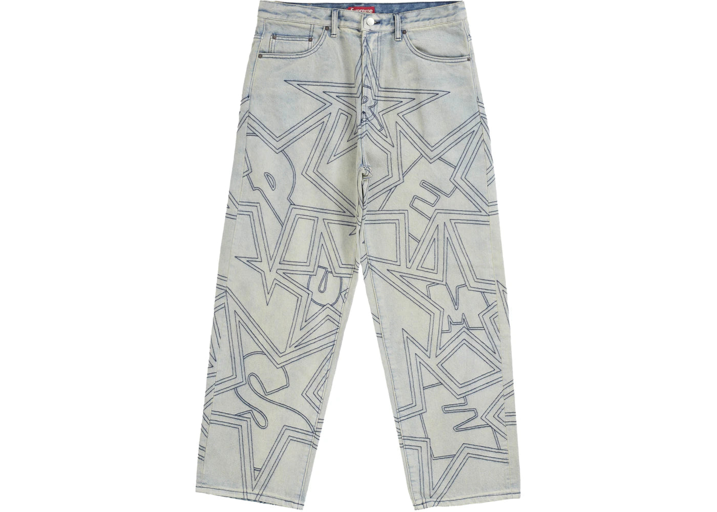 パンツ Supreme Stars Topstitch Baggy Jean Supreme Stars Topstitch Baggy Jean Dirty – Side Kicks