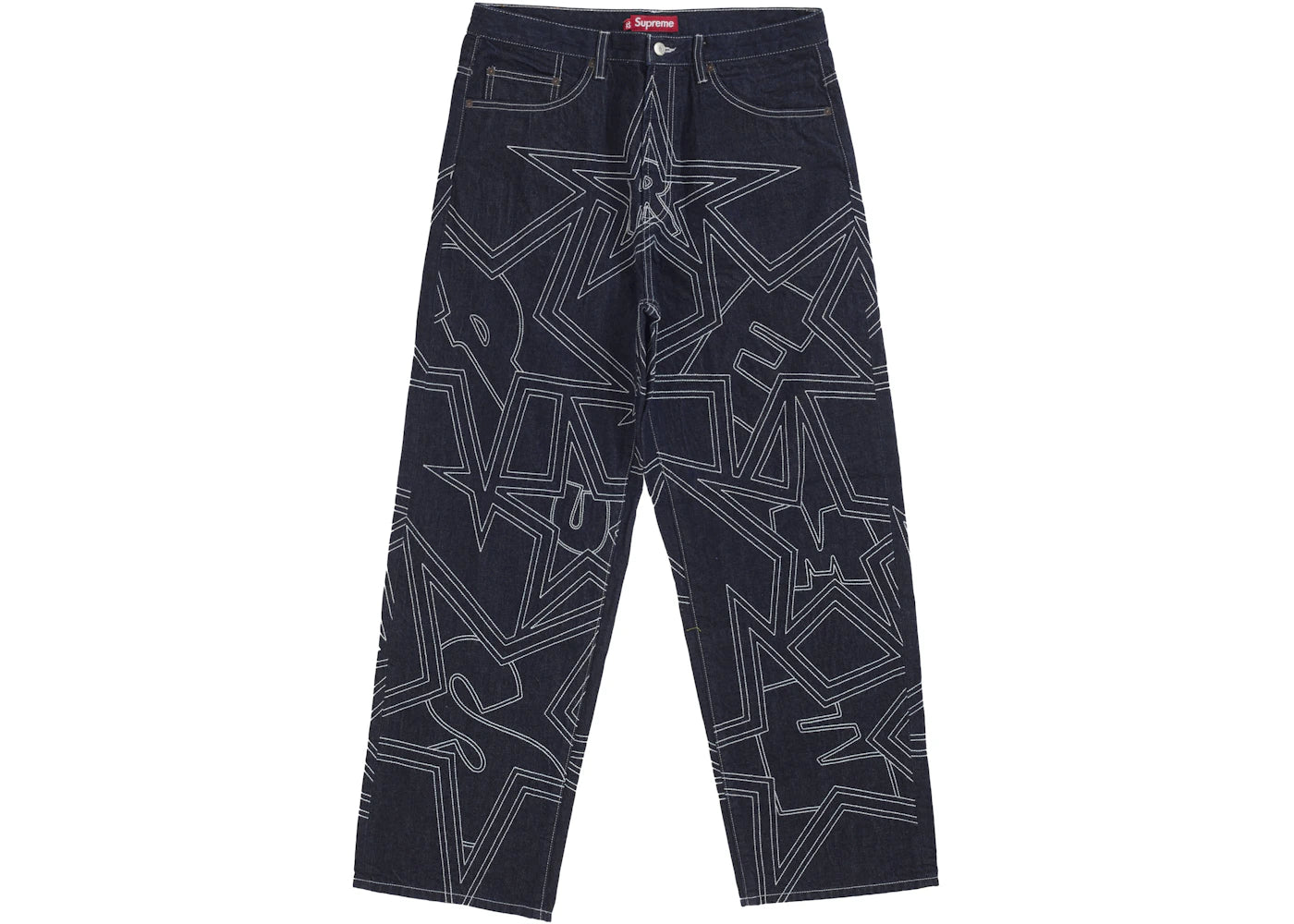 Supreme Stars Topstitch Baggy Jean Indigo – Side Kicks